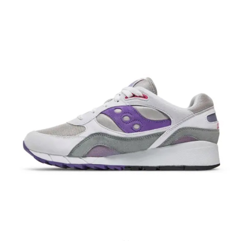 Saucony Shadow 6000 White Purple Sneakers size 8